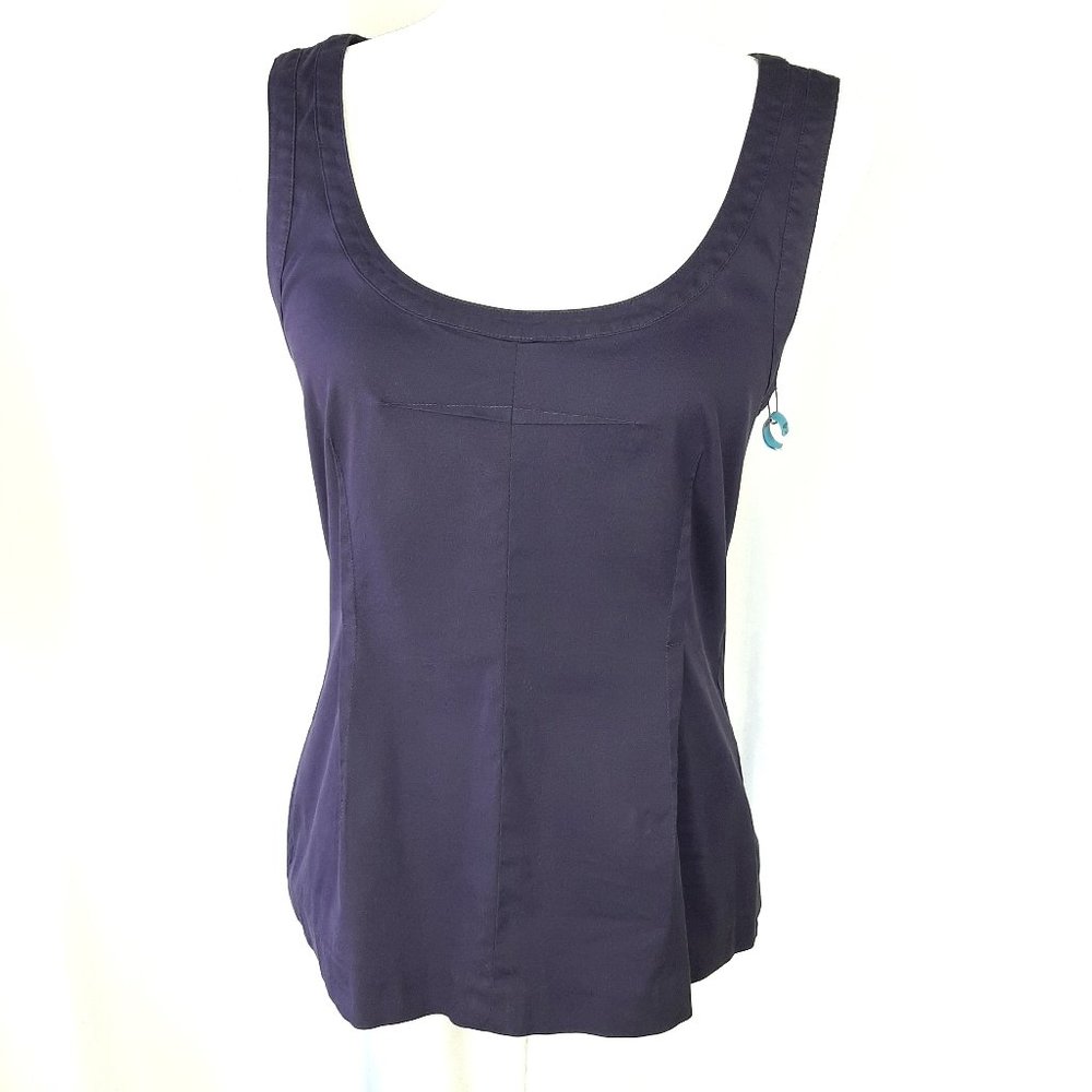 Theory Abiana Scoop Neck Sleeveless Top Size Small